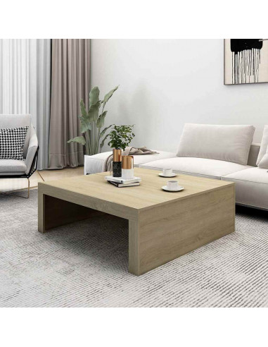 Tavolino da Salotto Rovere Sonoma 100x100x35 cm in Truciolato
