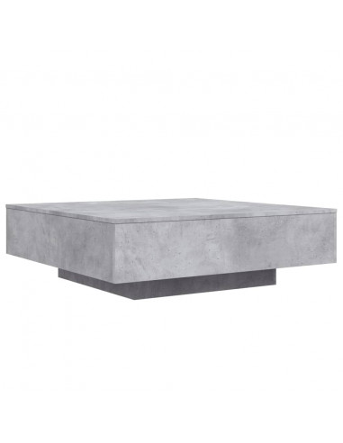 Tavolino Salotto Grigio Cemento 100x100x31 cm Legno Multistrato