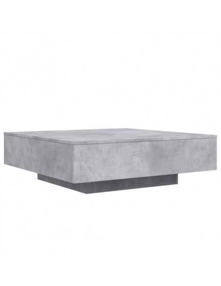 Tavolino Salotto Grigio Cemento 100x100x31 cm Legno Multistrato