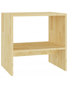 Comodino 40x30,5x40 cm in Legno Massello di Pino 2