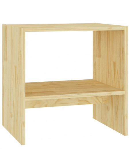 Comodino 40x30,5x40 cm in Legno Massello di Pino