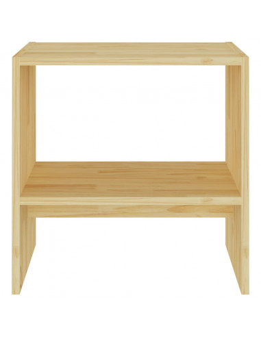 Comodino 40x30,5x40 cm in Legno Massello di Pino