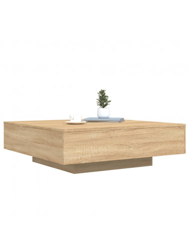 Tavolino Salotto Rovere Sonoma 100x100x31 cm Legno Multistrato