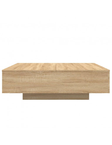 Tavolino Salotto Rovere Sonoma 100x100x31 cm Legno Multistrato