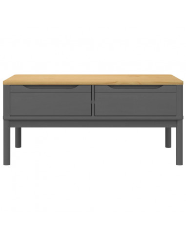 Tavolino FLORO Grigio 99x55,5x45 cm in Legno di Pino