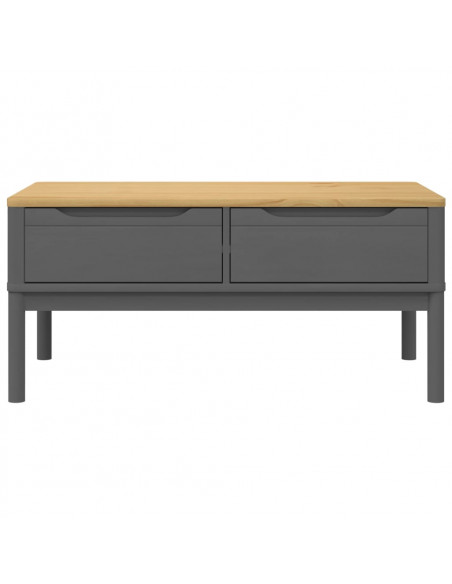 Tavolino FLORO Grigio 99x55,5x45 cm in Legno di Pino