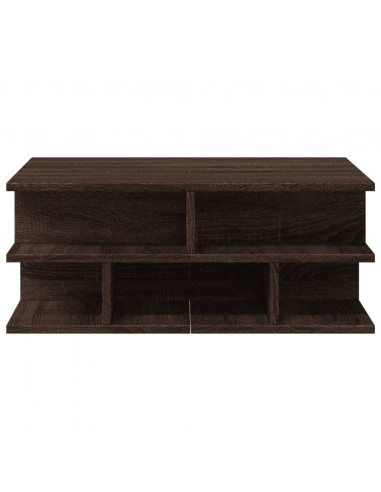 Tavolino da Salotto Rovere Marrone 70x70x29cm Legno Multistrato