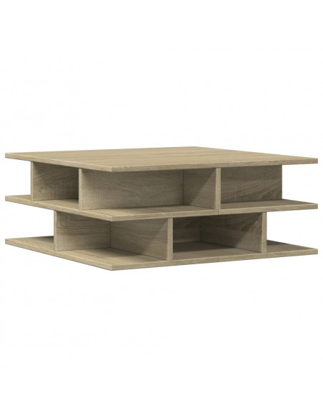 Tavolino da Salotto Rovere Sonoma 70x70x29 cm Legno Multistrato
