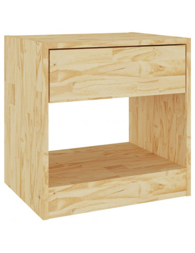 Comodino 40x31x40 cm in Legno Massello di Pino