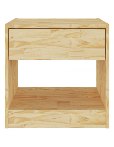 Comodino 40x31x40 cm in Legno Massello di Pino