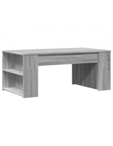Tavolino da Salotto Grigio Sonoma 102x55x42cm Legno Multistrato