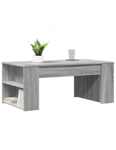 Tavolino da Salotto Grigio Sonoma 102x55x42cm Legno Multistrato