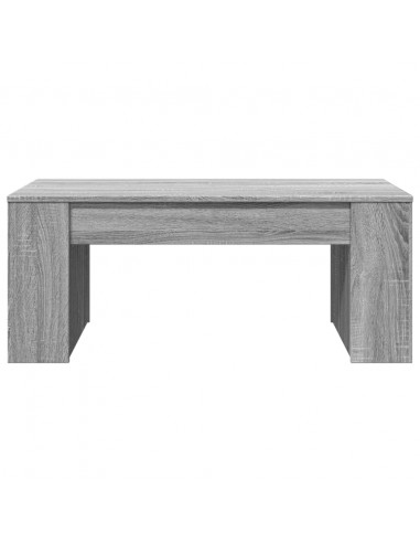 Tavolino da Salotto Grigio Sonoma 102x55x42cm Legno Multistrato