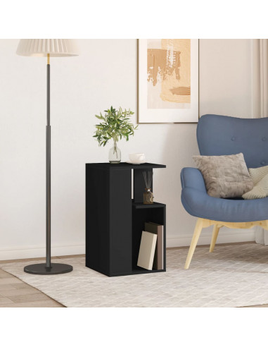 Tavolino Nero 35x35x60 cm in Legno Multistrato