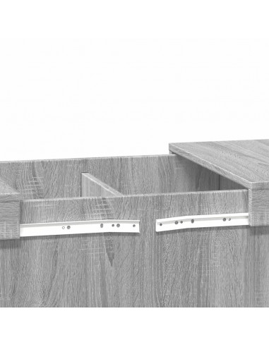 Tavolino da Salotto Grigio Sonoma 100x55x40cm Legno Multistrato