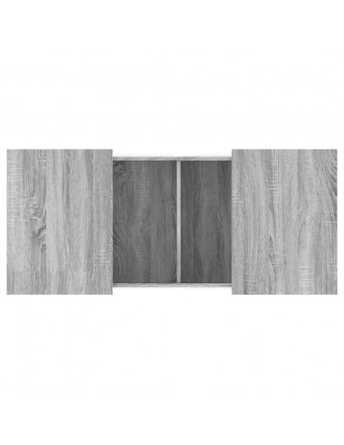 Tavolino da Salotto Grigio Sonoma 80x55x40 cm Legno Multistrato