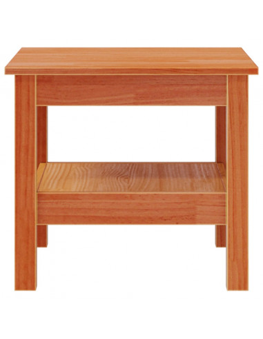 Tavolino da Salotto Marrone Cera 45x45x40cm Legno Massello Pino
