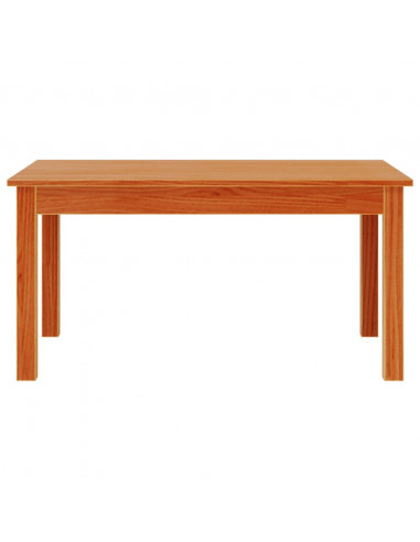 Tavolino da Salotto Marrone Cera Legno Massello di Pino