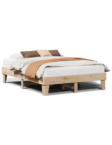 Letto senza Materasso 150x200 cm in Legno Massello di Pino