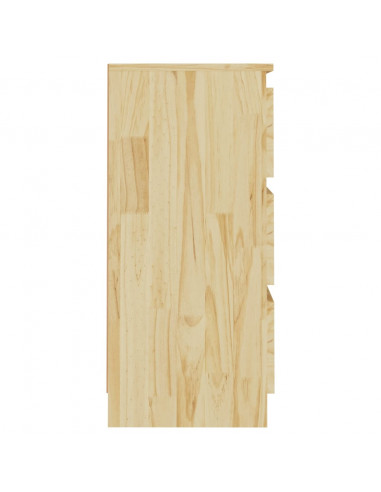 Comodino 40x29,5x64 cm in Legno Massello di Pino