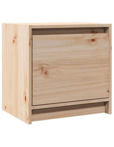 Comodino 40x30,5x40 cm in Legno Massello di Pino