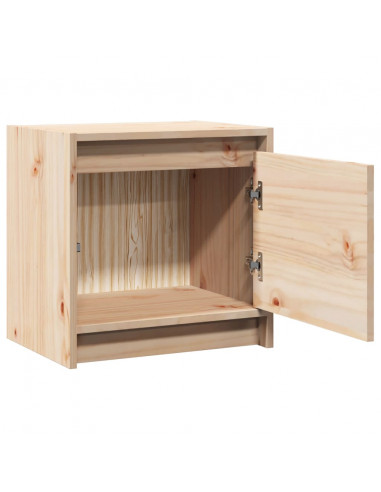 Comodino 40x30,5x40 cm in Legno Massello di Pino