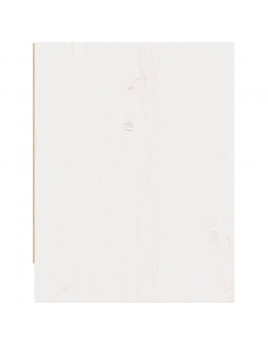 Comodini 2 pz Bianchi 40x30,5x40 cm in Legno Massello di Pino