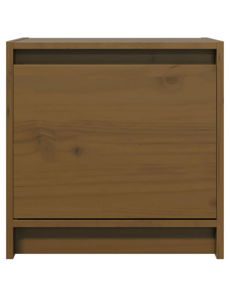 Comodini 2 pz Marrone Miele 40x30,5x40 cm in Massello di Pino