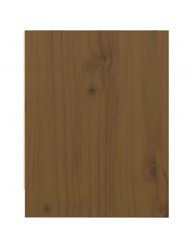 Comodini 2 pz Marrone Miele 40x30,5x40 cm in Massello di Pino