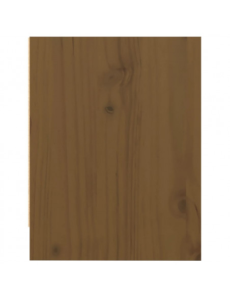 Comodini 2 pz Marrone Miele 40x30,5x40 cm in Massello di Pino