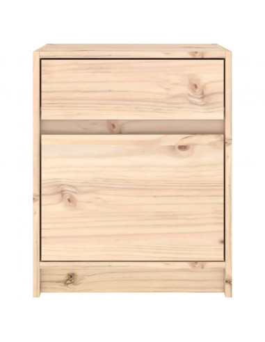 Comodini 2 pz 40x31x50 cm in Legno Massello di Pino