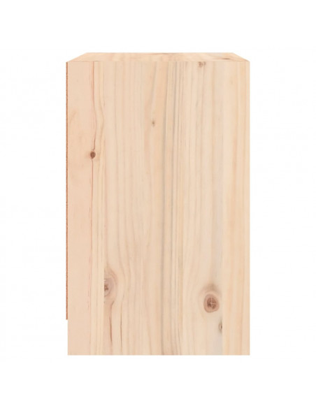 Comodini 2 pz 40x31x50 cm in Legno Massello di Pino