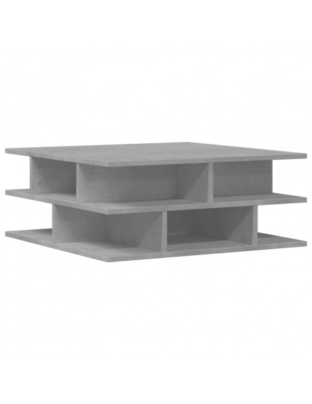 Tavolino da Salotto Grigio Cemento 70x70x29cm Legno Multistrato