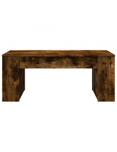 Tavolino da Salotto Rovere Fumo 102x55x42 cm Legno Multistrato
