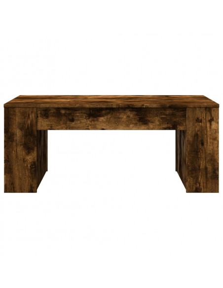 Tavolino da Salotto Rovere Fumo 102x55x42 cm Legno Multistrato