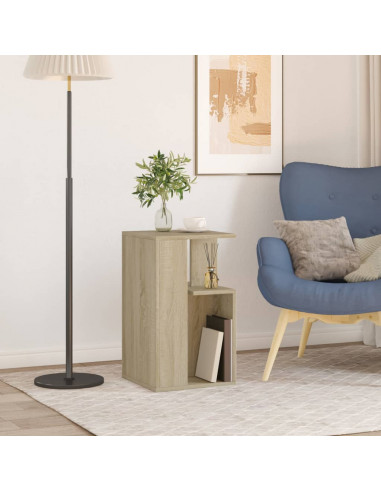 Tavolino da Salotto Rovere Sonoma 35x35x60 cm Legno Multistrato