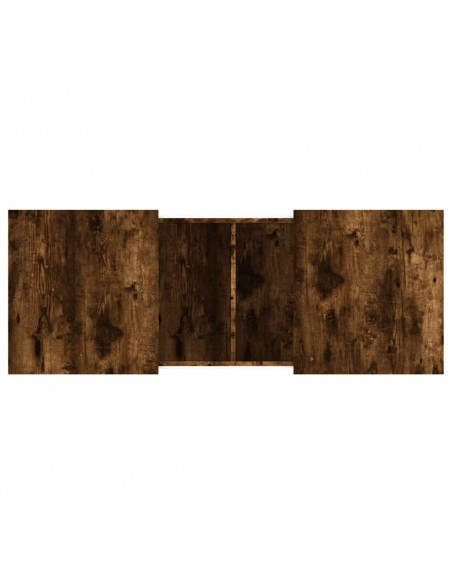 Tavolino da Salotto Rovere Fumo 100x55x40 cm Legno Multistrato