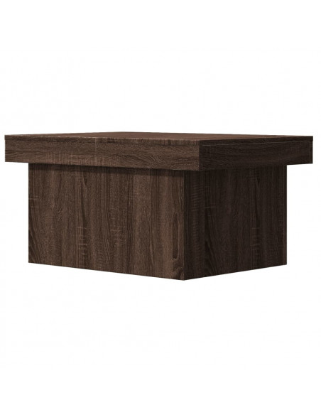 Tavolino Salotto Rovere Marrone 100x55x40 cm Legno Multistrato