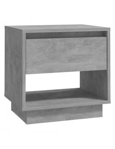 Comodini 2 pz Grigio Cemento 45x34x44 cm in Truciolato