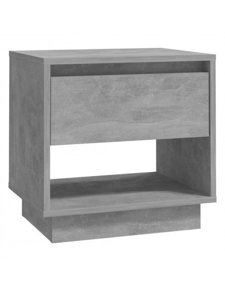 Comodini 2 pz Grigio Cemento 45x34x44 cm in Truciolato