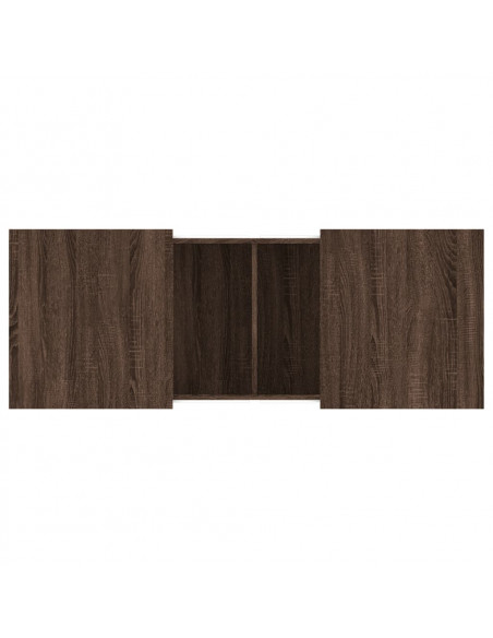Tavolino Salotto Rovere Marrone 100x55x40 cm Legno Multistrato