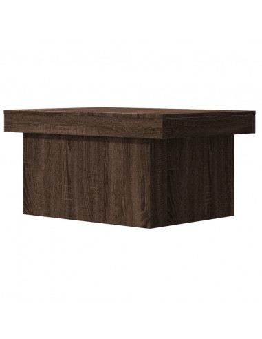 Tavolino Salotto Rovere Marrone 80x55x40 cm Legno Multistrato