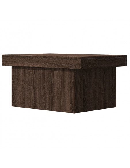Tavolino Salotto Rovere Marrone 80x55x40 cm Legno Multistrato