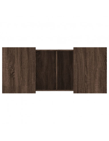 Tavolino Salotto Rovere Marrone 80x55x40 cm Legno Multistrato