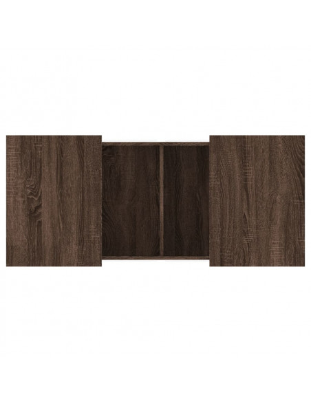 Tavolino Salotto Rovere Marrone 80x55x40 cm Legno Multistrato