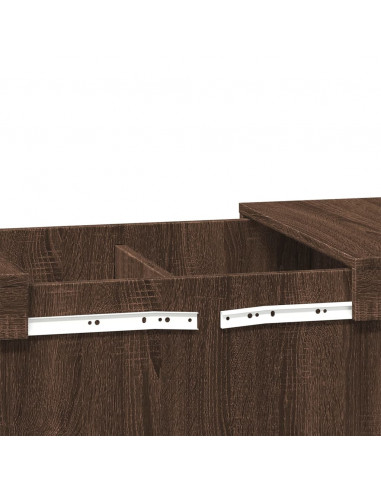 Tavolino Salotto Rovere Marrone 80x55x40 cm Legno Multistrato