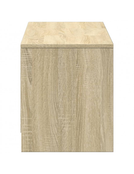 Mobile Porta TV con LED Rovere Sonoma 140x34x40cm in Truciolato