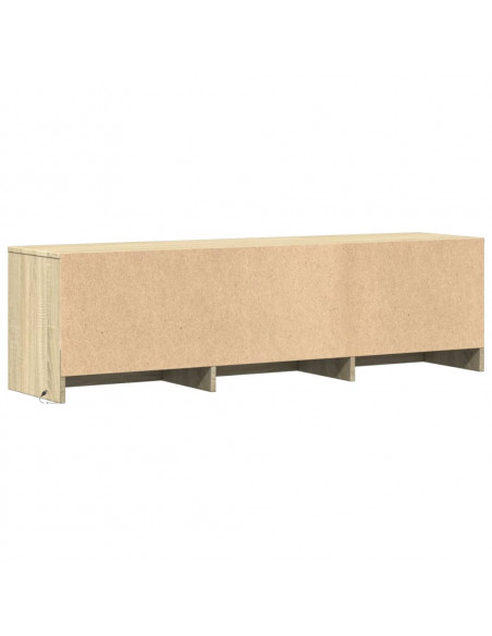 Mobile Porta TV con LED Rovere Sonoma 140x34x40cm in Truciolato