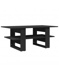Tavolino da Salotto Nero 102x55x42 cm in Legno Multistrato 2