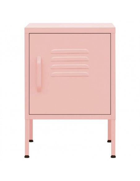 Comodini 2 pz Rosa 35x35x51 cm in Acciaio